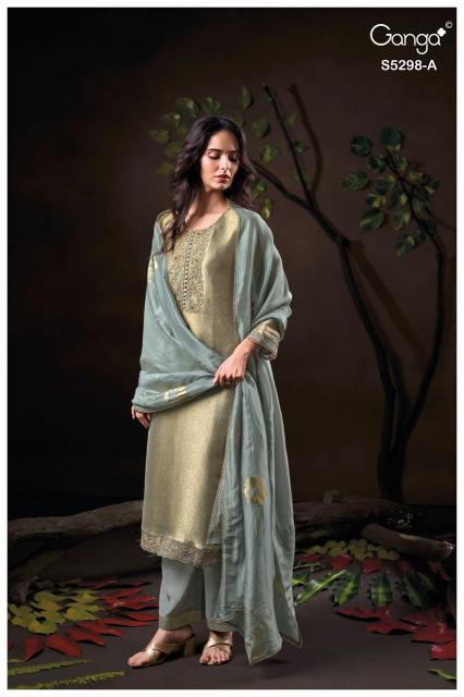 Ganga tiyasa 5298 best wholesale dress materials in india for shop